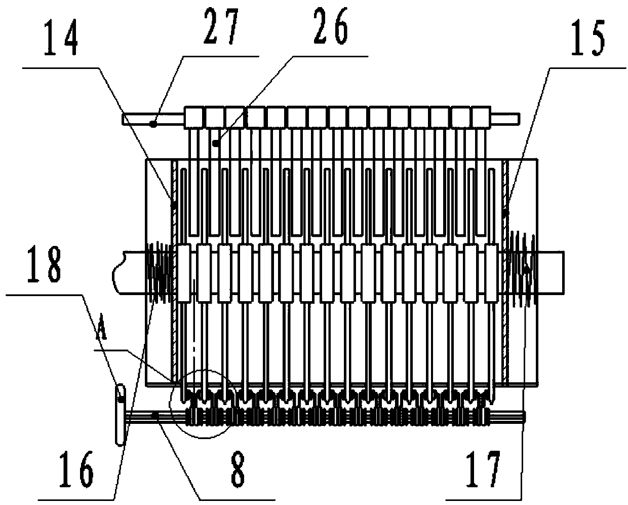 Slicing thickness manual adjusting method of medicinal material slicing machine