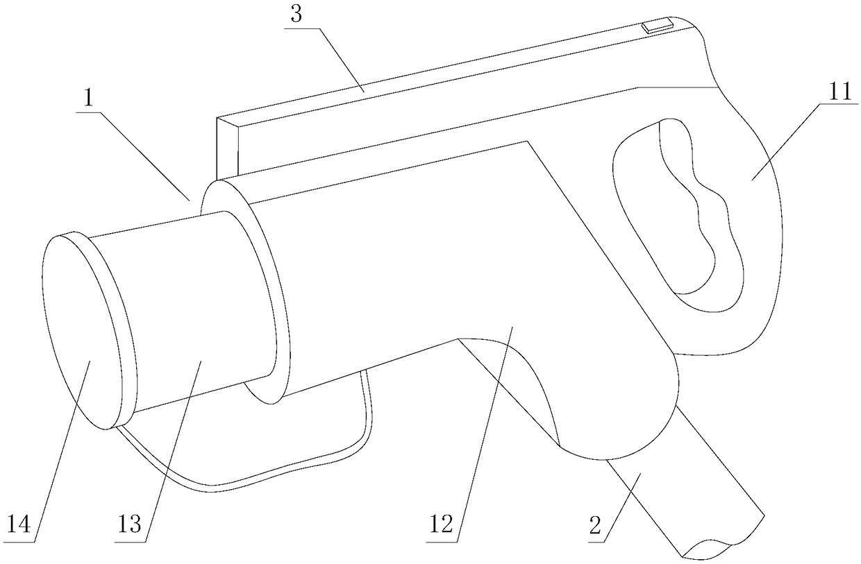 New energy automobile charging gun and application method thereof