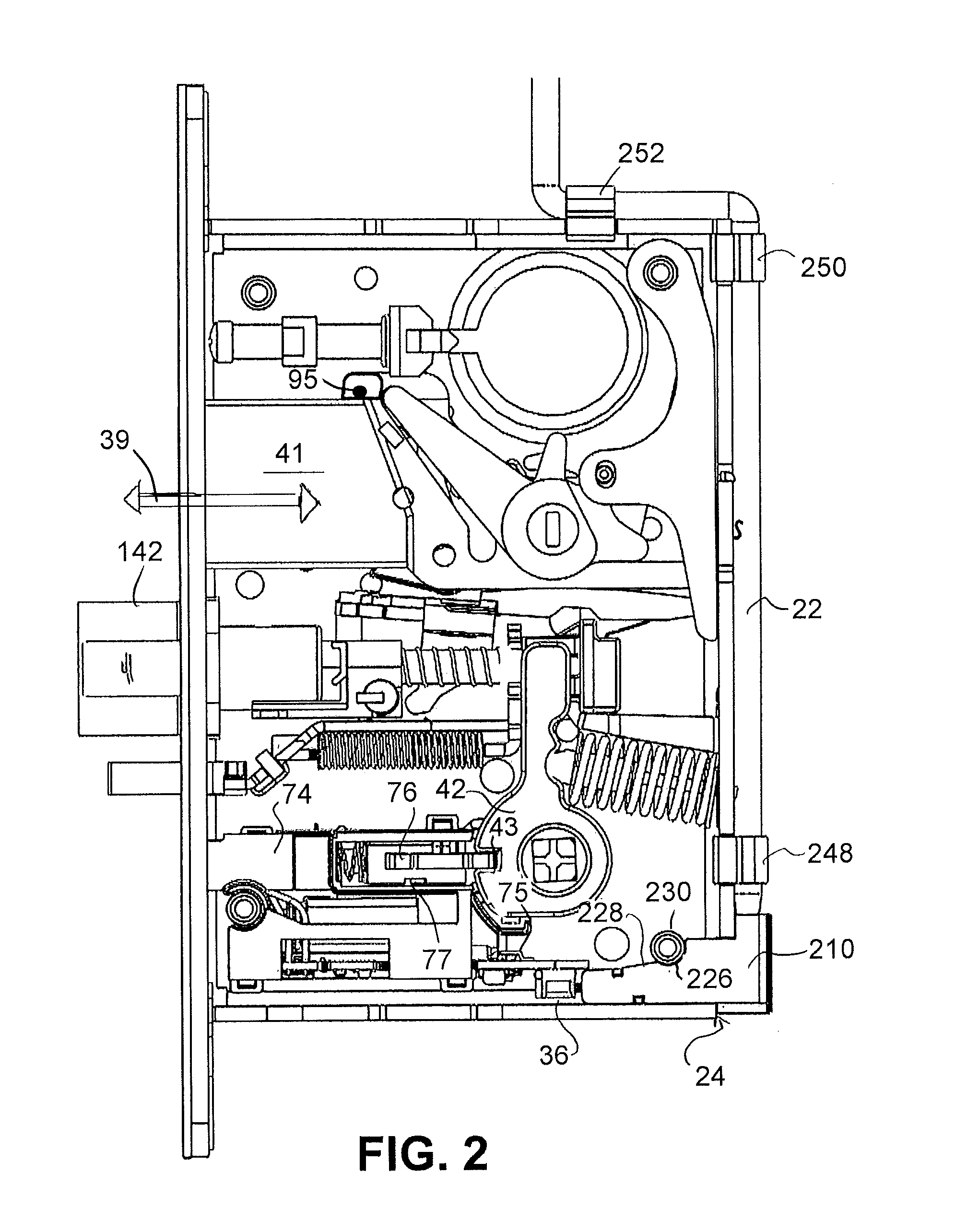 Locking device with configurable electrical connector key and internal circuit board for electronic door locks
