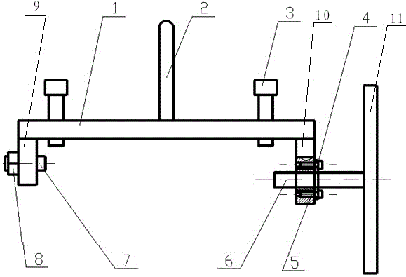 Multi-point positioning locking cylinder body tool structure and technological method thereof