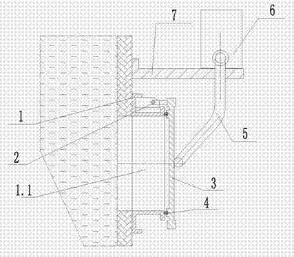 Square rotary intercepting flap valve