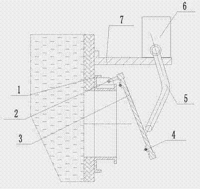 Square rotary intercepting flap valve