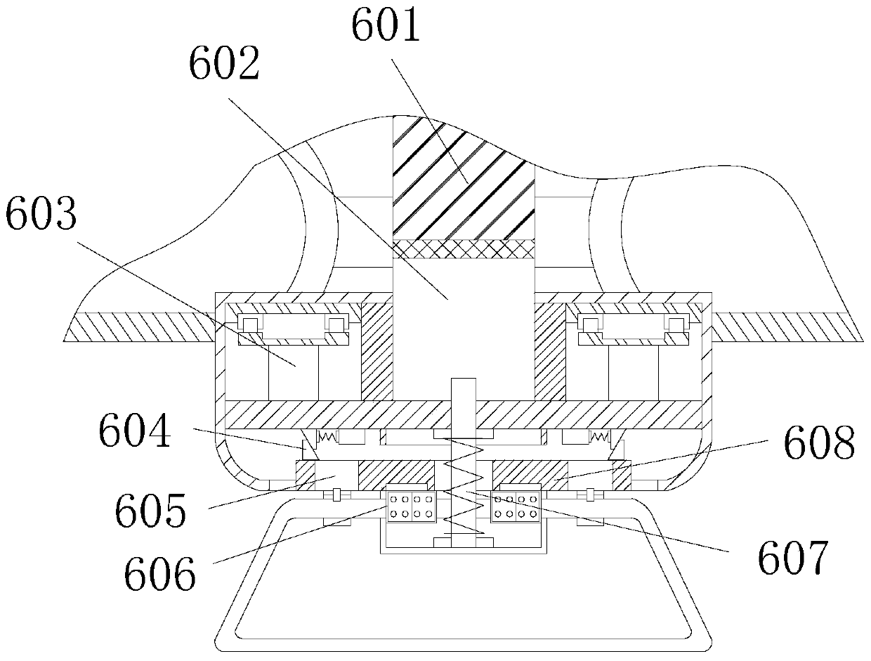 Unmanned aerial vehicle with protection device based on chassis