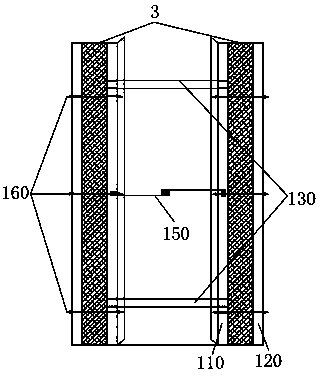 Cable trench construction method using integral movable formwork device