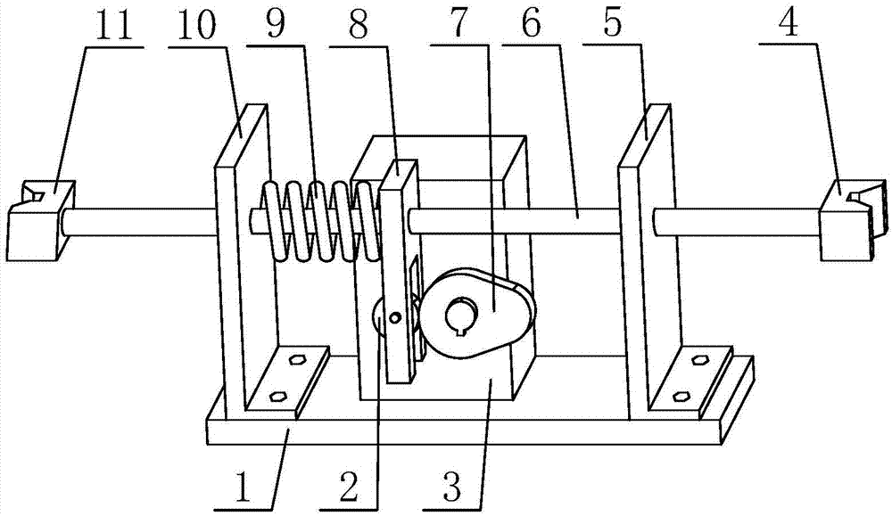 Cam drive type bidirectional reciprocating mechanical arm