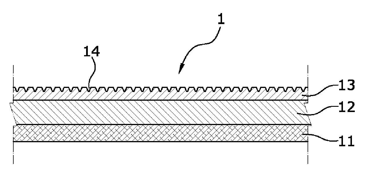 Extensible artificial leather and method for making the same