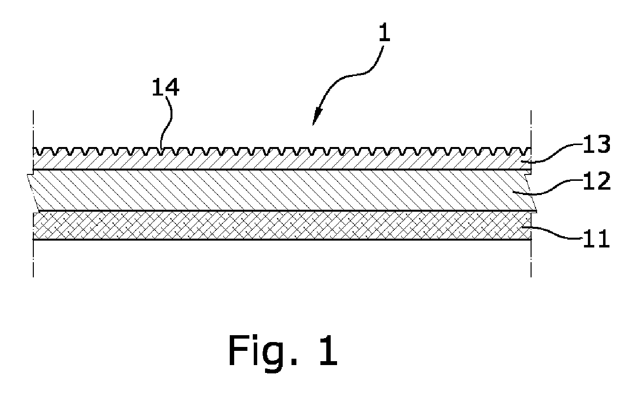 Extensible artificial leather and method for making the same
