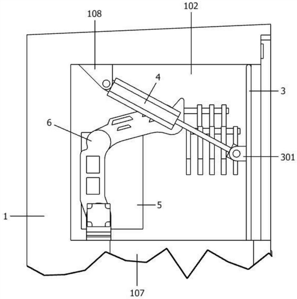 Classification garbage can with automatic bag breaking and classified throwing functions