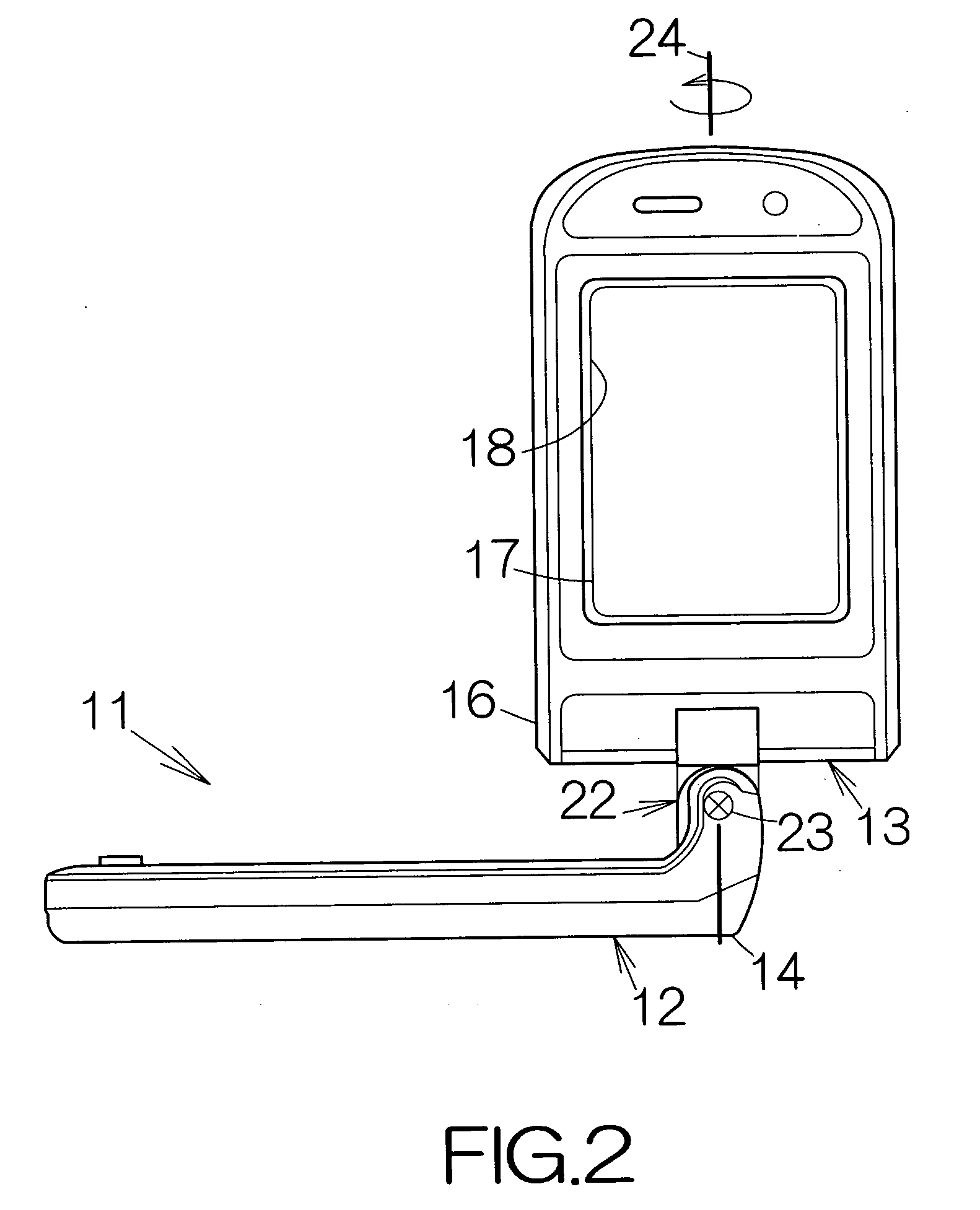 Bi-axial swivel assembly in electronic apparatus