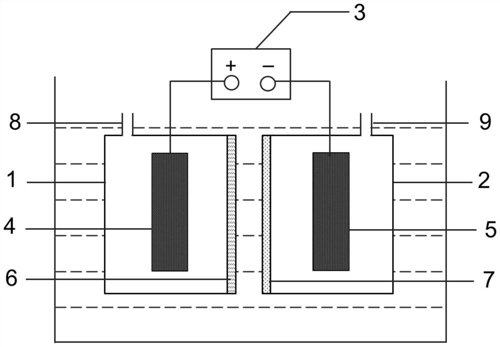 Submerged electrochemical in-situ nutrient enrichment device and method for removing nutrient salt from surface water