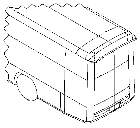 Carriage tail drainage side plate, drainage frame and vehicle