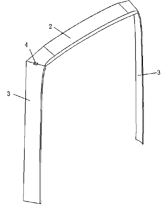 Carriage tail drainage side plate, drainage frame and vehicle