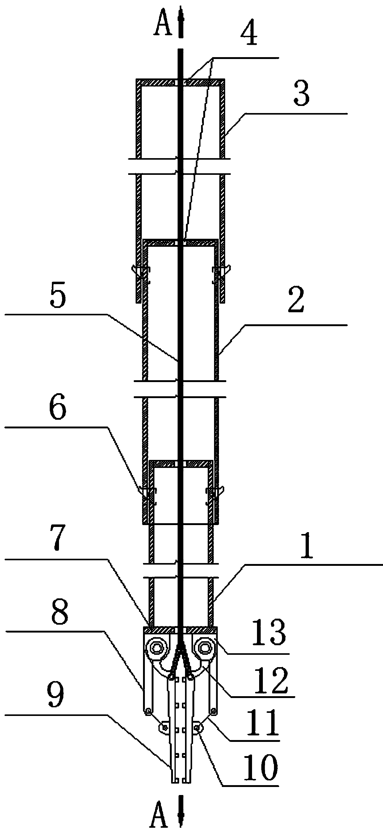 Underwater concrete pouring level measurement device and method