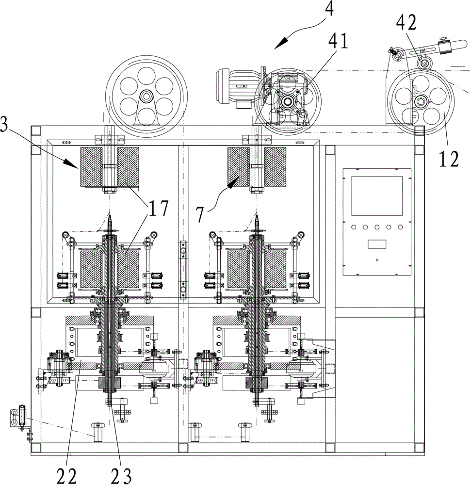 Automatic vertical numerically-controlled wire taping machine