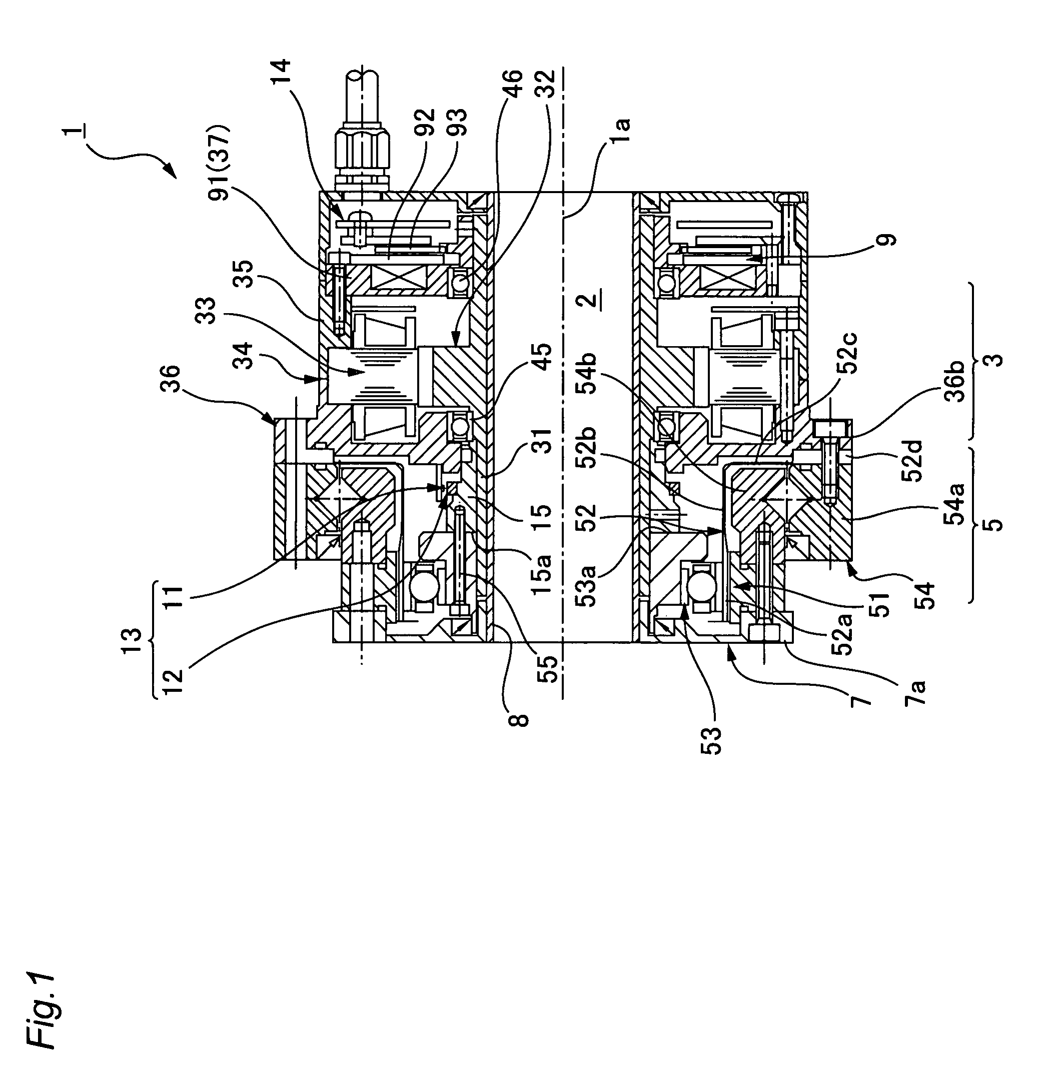 Actuator provided with wave reduction gear