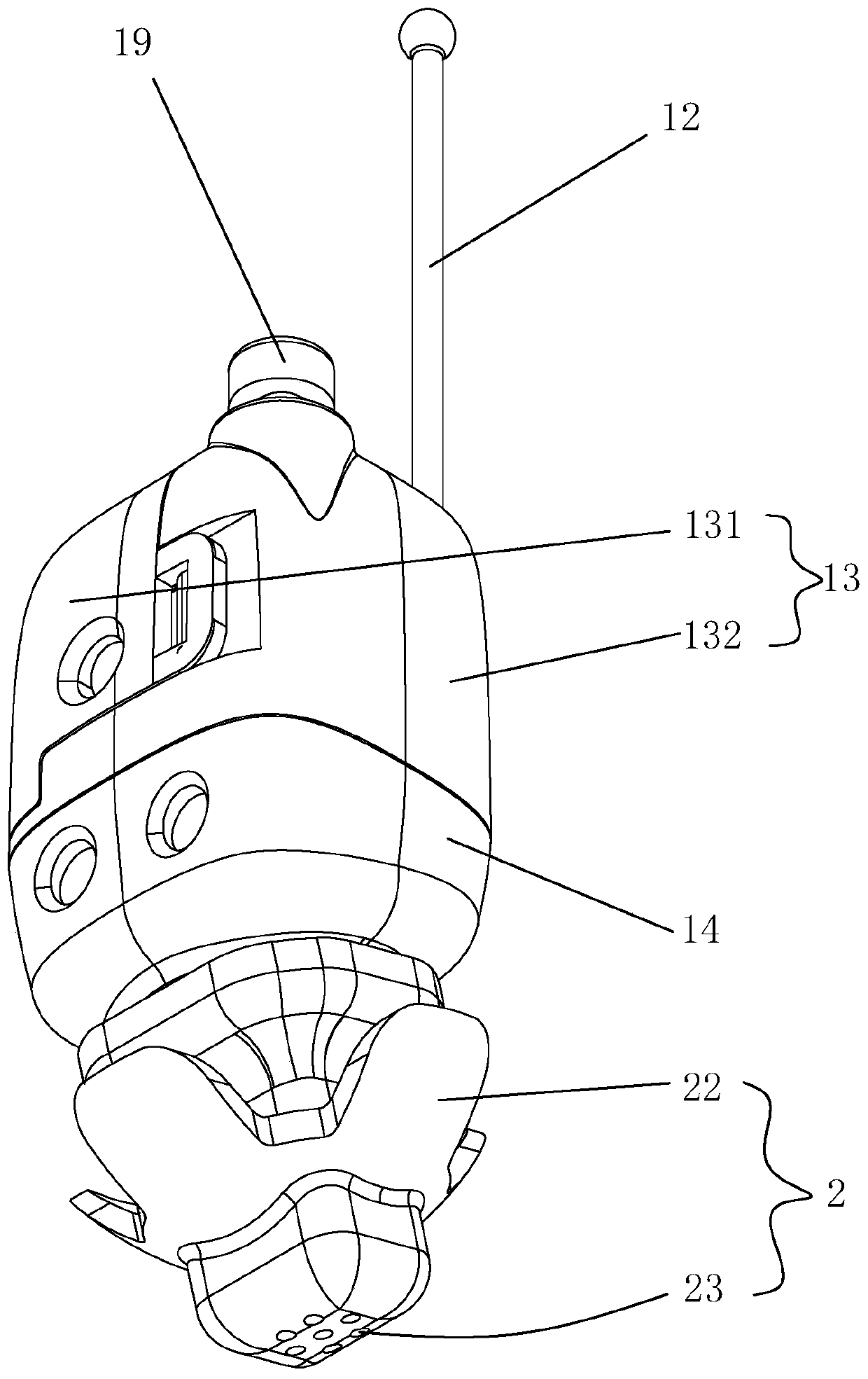 Miniature auditory meatus type hearing aid