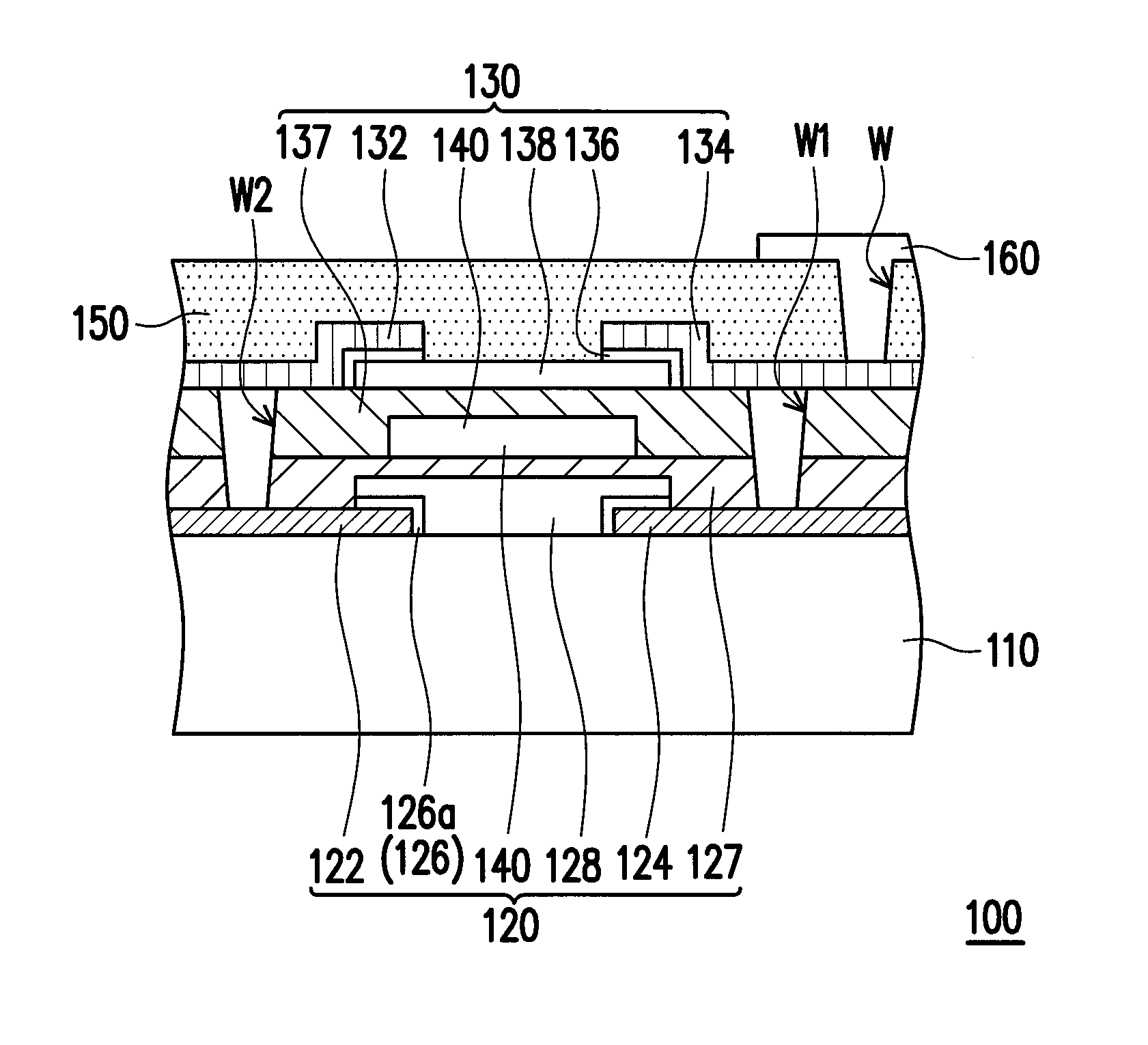 Active device and active device array substrate