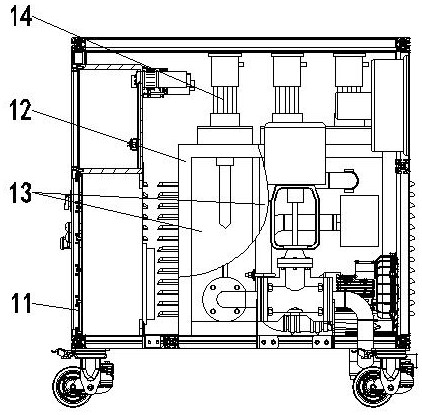 A local heat treatment device adapted to rapid repair in the field