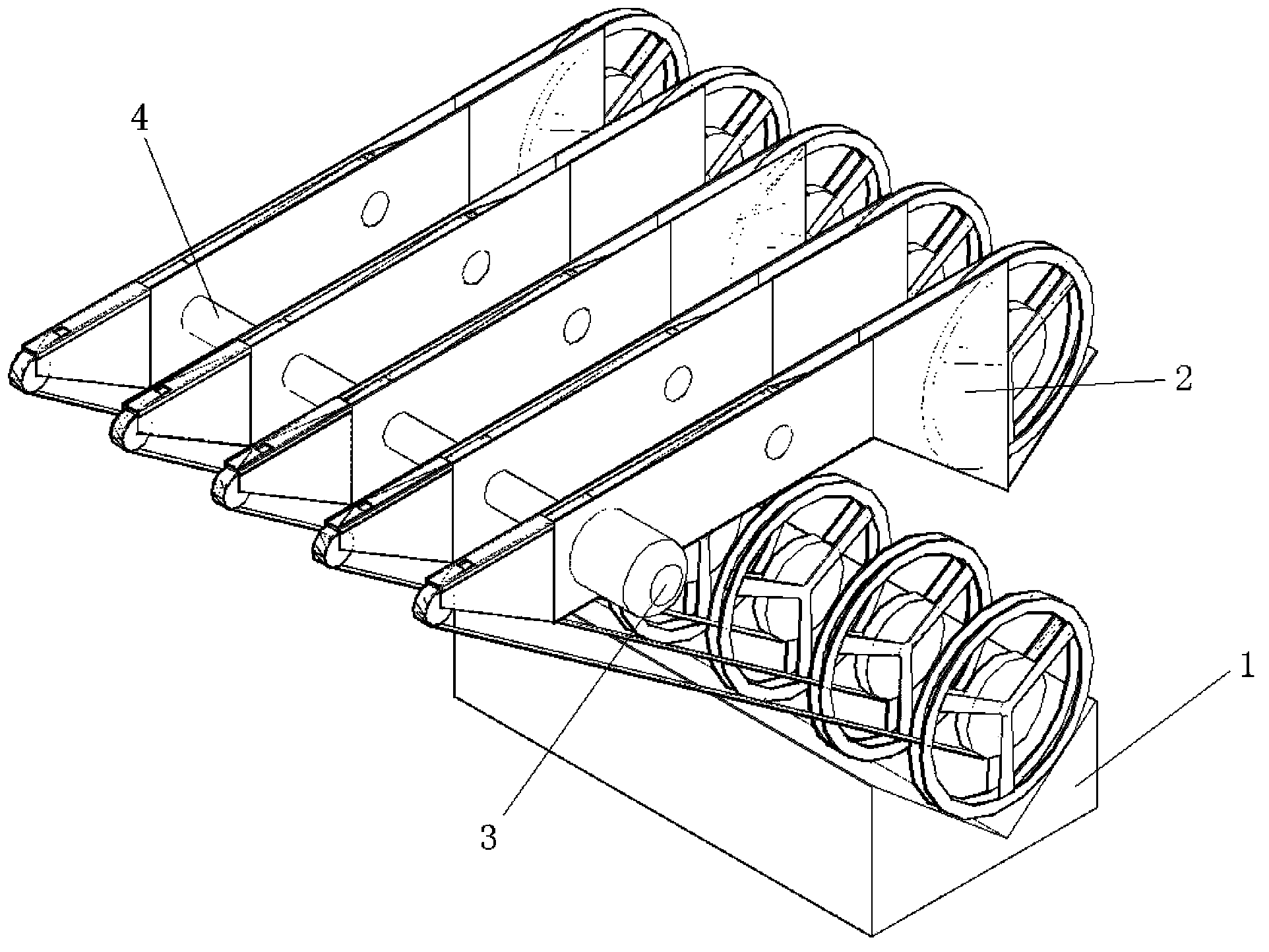 LED chip mounting feeding device