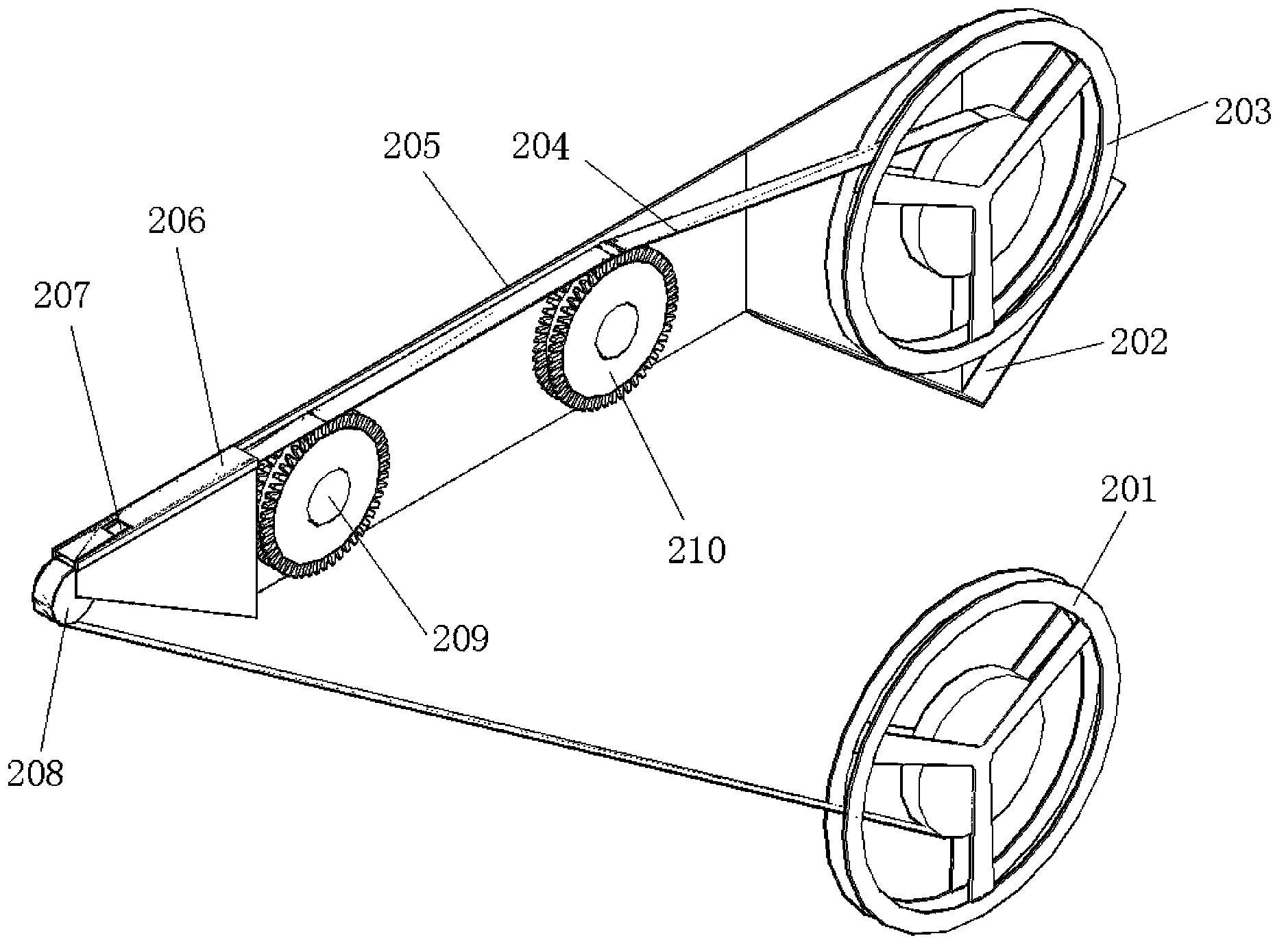 LED chip mounting feeding device