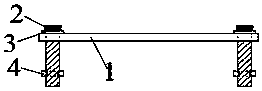 FRP cloth end anchoring device for shear resistant reinforcing of concrete beam