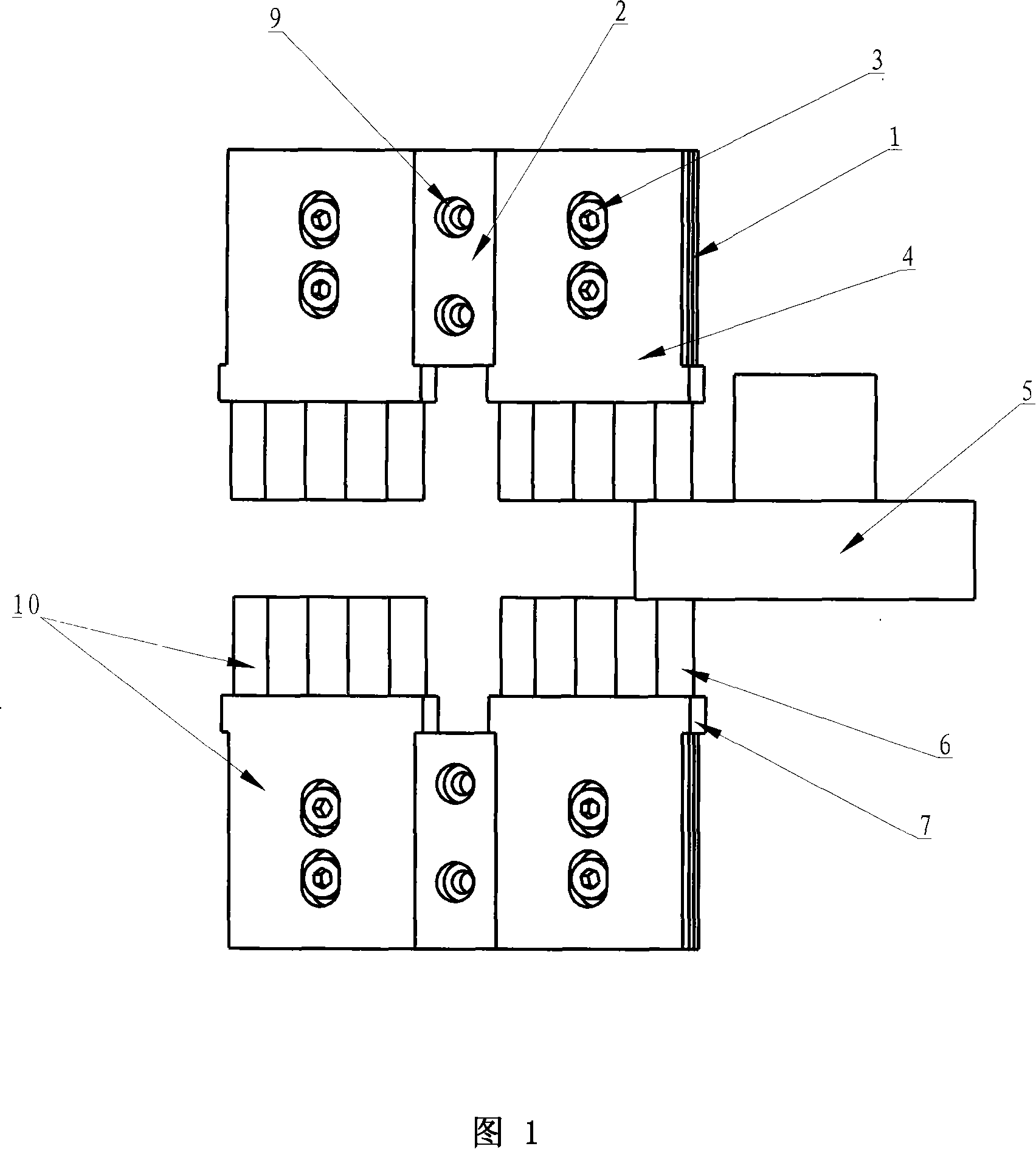 Re-griding-cutting cube boron-nitride grinding-block device, its base and grinding-block preparing method