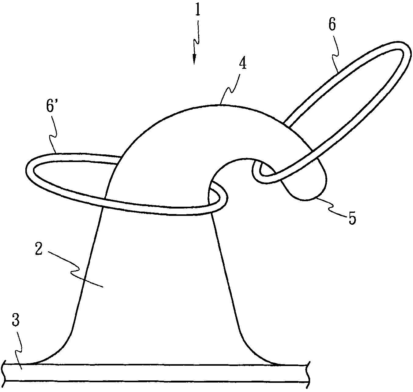 Jet hook structure of velcro tape and velcro tape containing same
