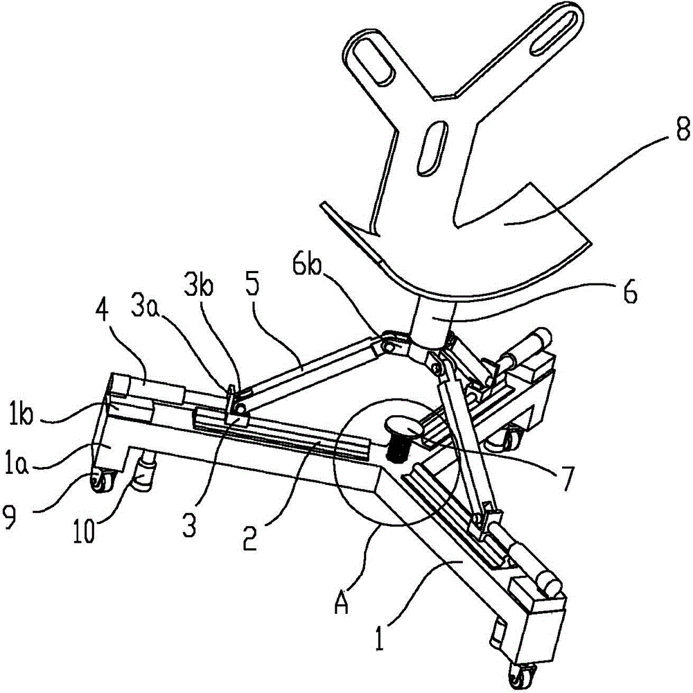 A car tire loading and unloading rack