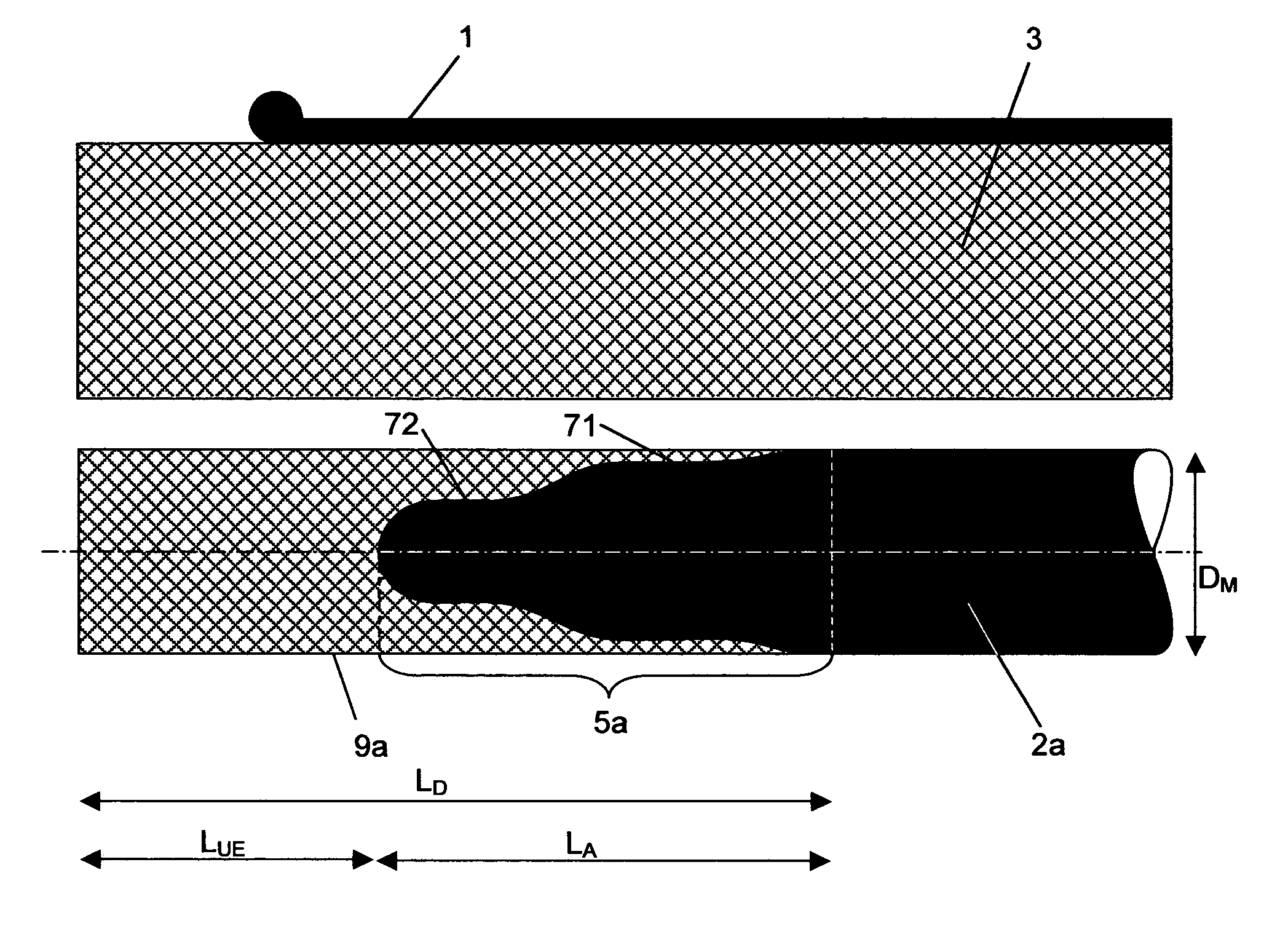 Tubular capacitor with variable capacitance and dielectrically elongated inner electrode for NMR applications