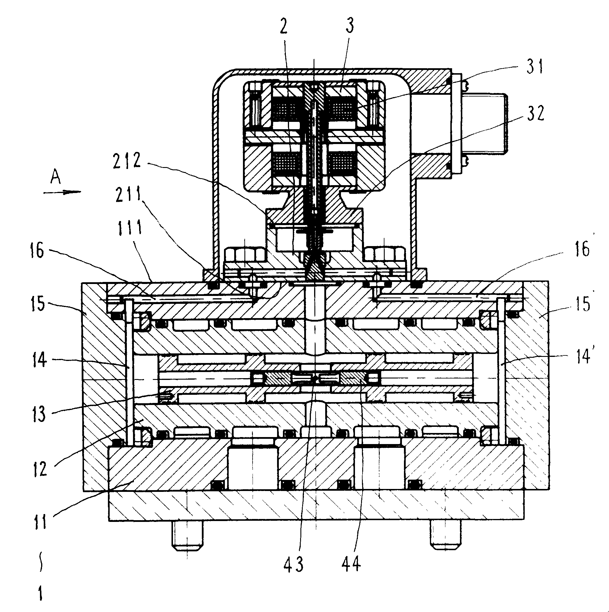 Electro-hydraulic servo valve for prestage independent type jet flow pipe