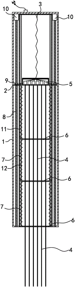 Portable denitration catalyst honeycomb hole dredge