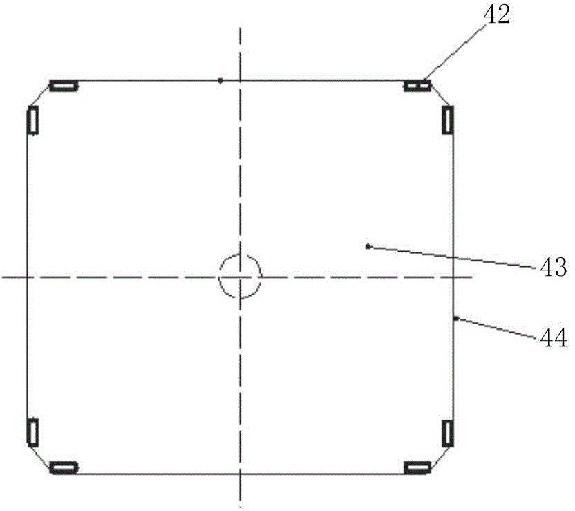 Oscillating one-way wall-attached secondary air device of pulverized coal fired boiler and pulverized coal fired boiler