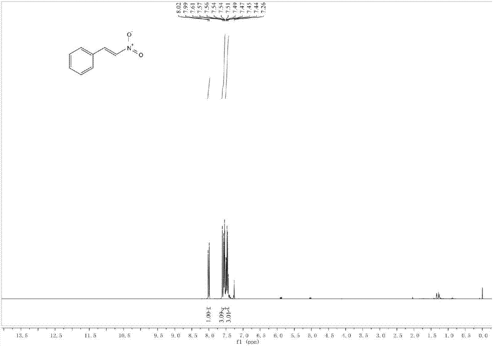 High-selectivity (E)-beta-nitrostyrene derivative one-pot synthesizing method