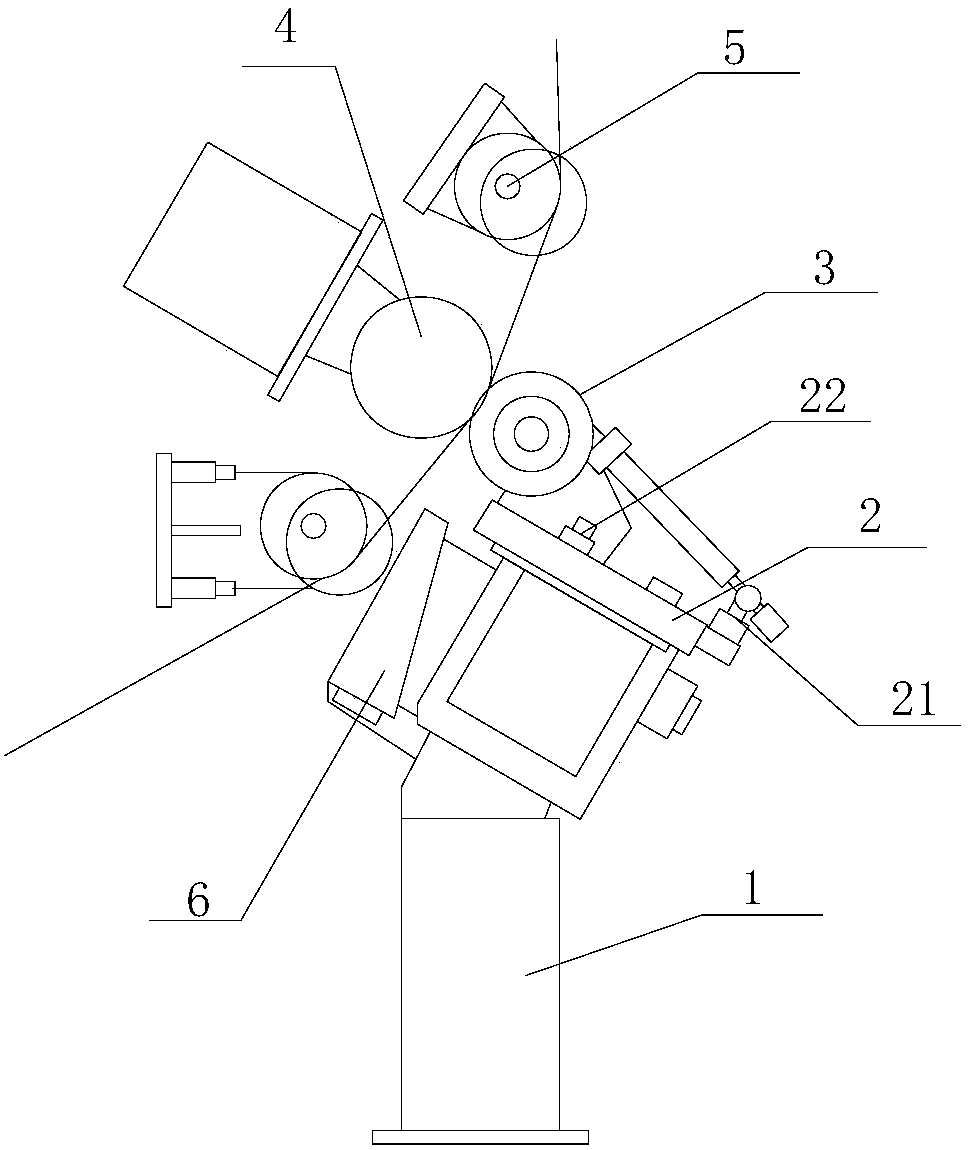 Paper machine rewinding slitting device and dust removal system thereof