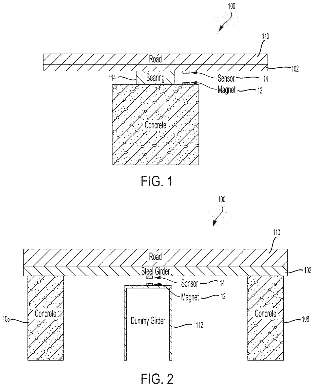 Systems and methods for measuring structural element deflections