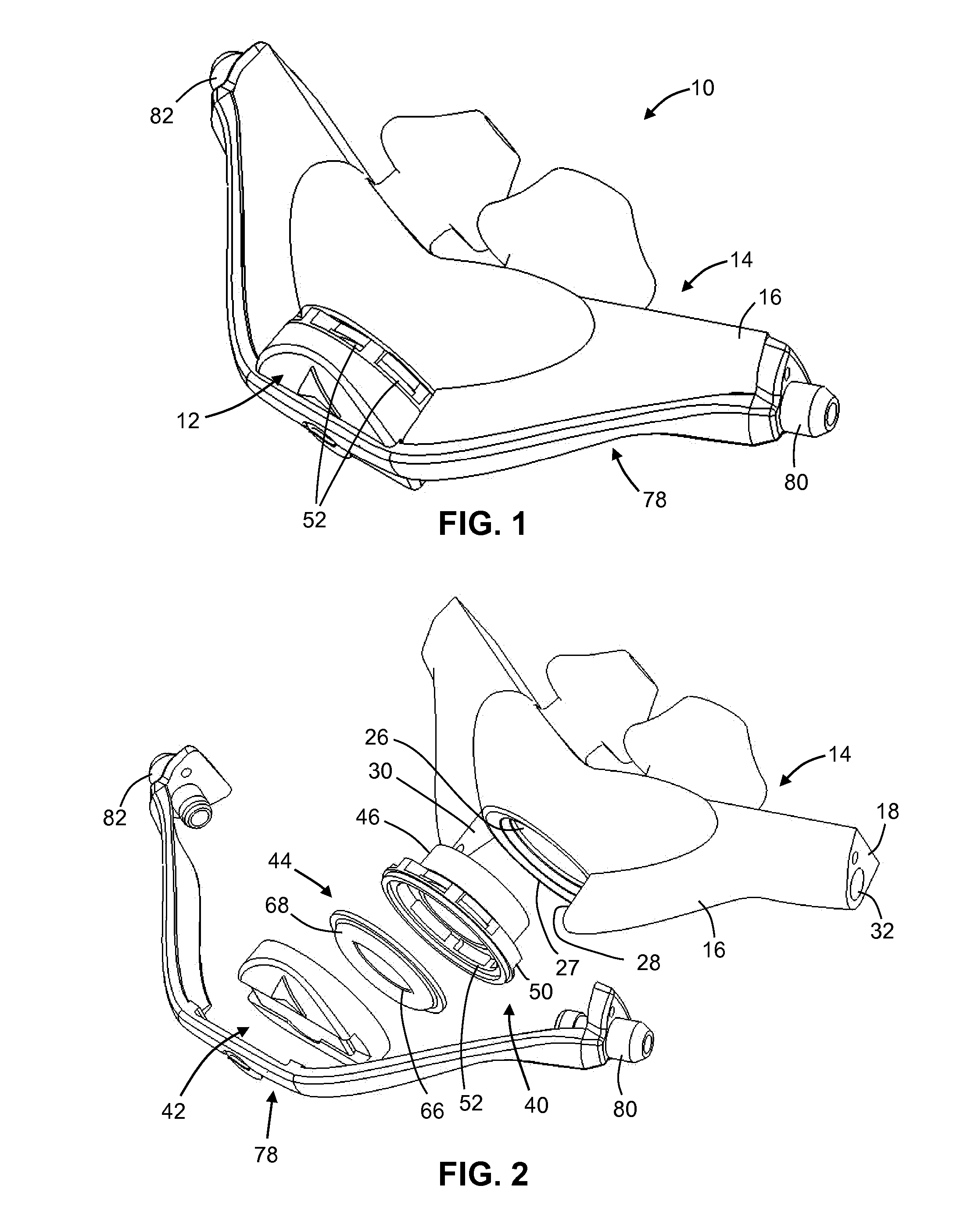 Ventilation mask with integrated piloted exalation valve