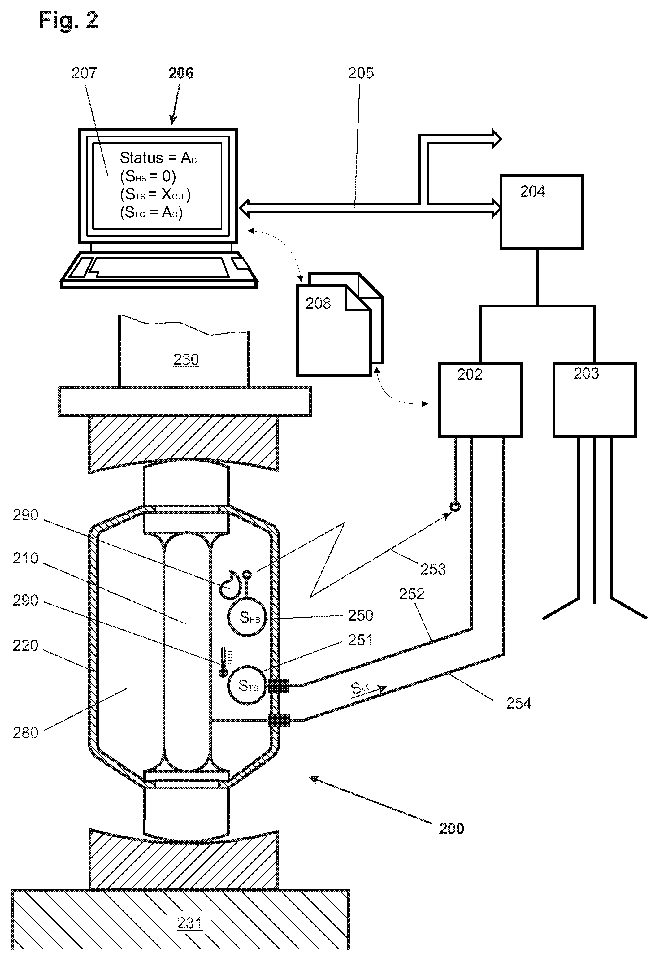 Method of monitoring and/or determining the condition of a force-measuring device, and force-measuring device