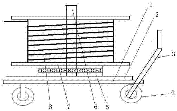 Method for quick replacement of driving steel cable