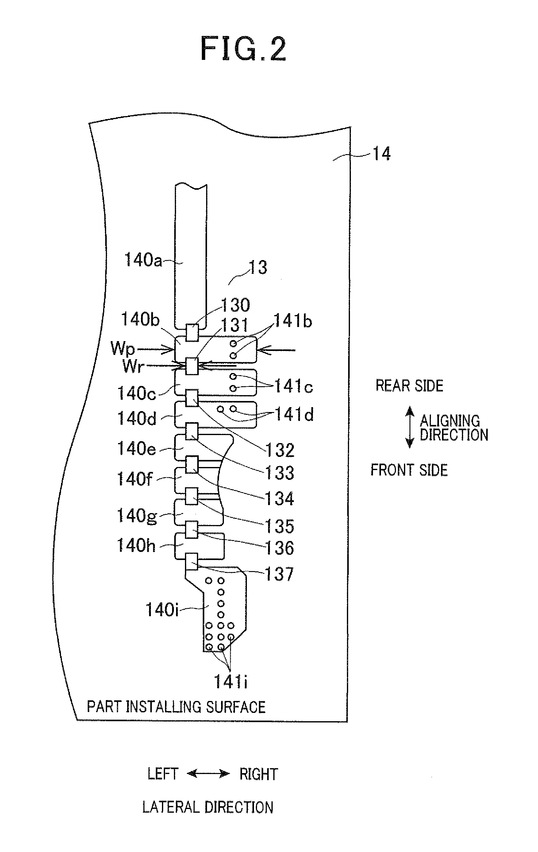 Electronic system having resistors serially connected
