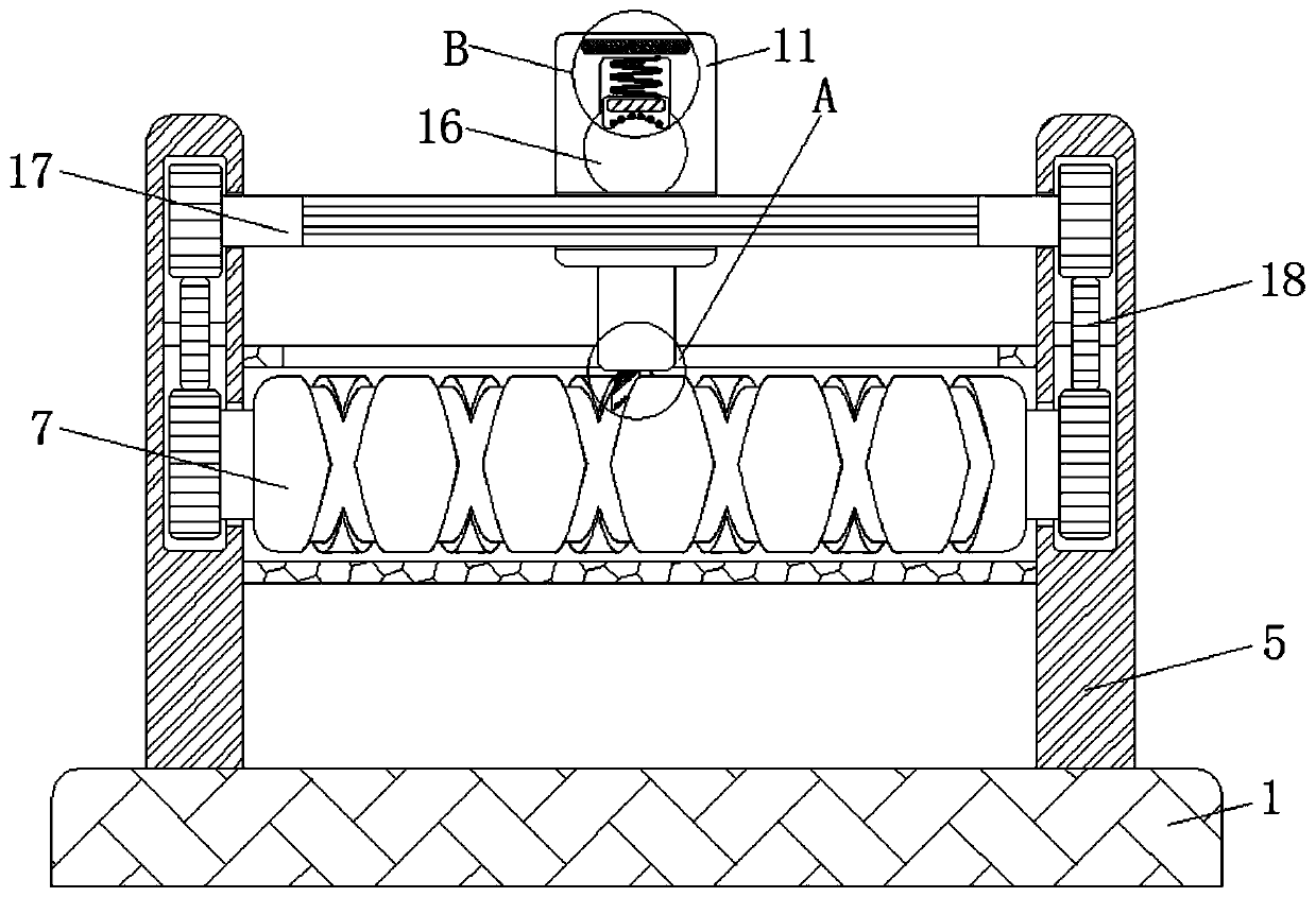 Winding device capable of conducting regular distribution for new metal material
