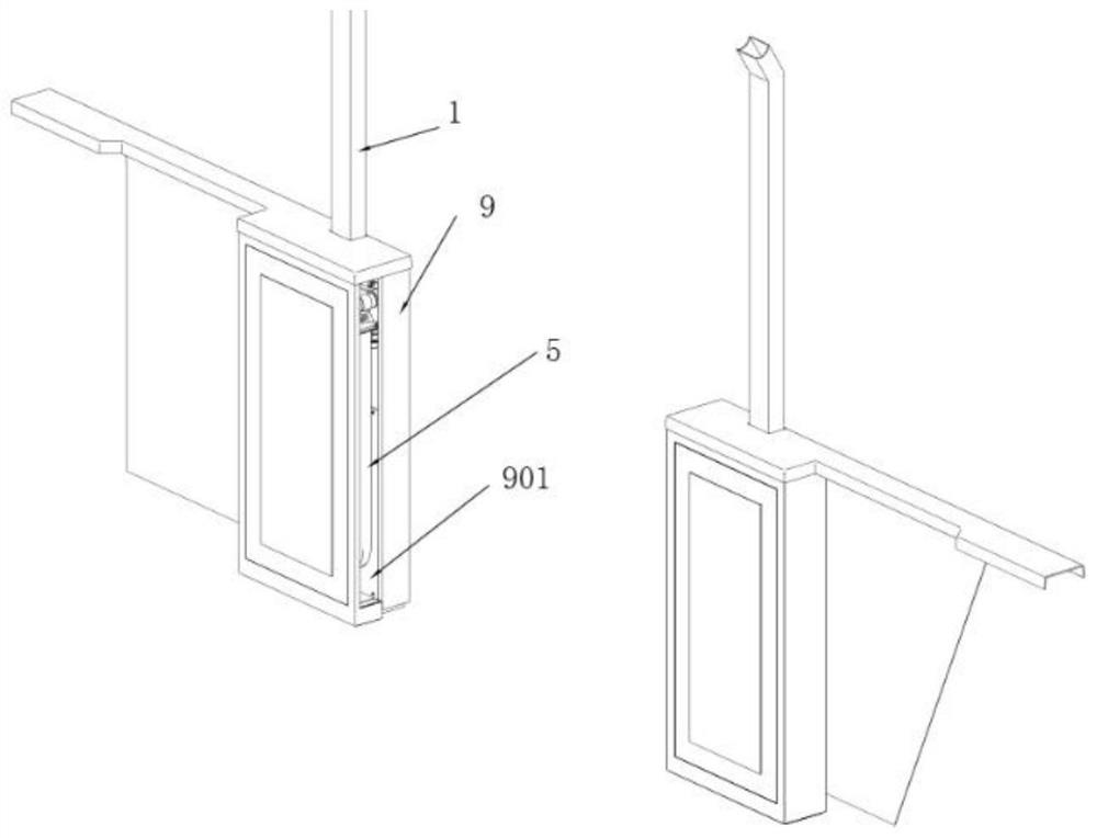 A gate that prevents passengers from getting on and off freely