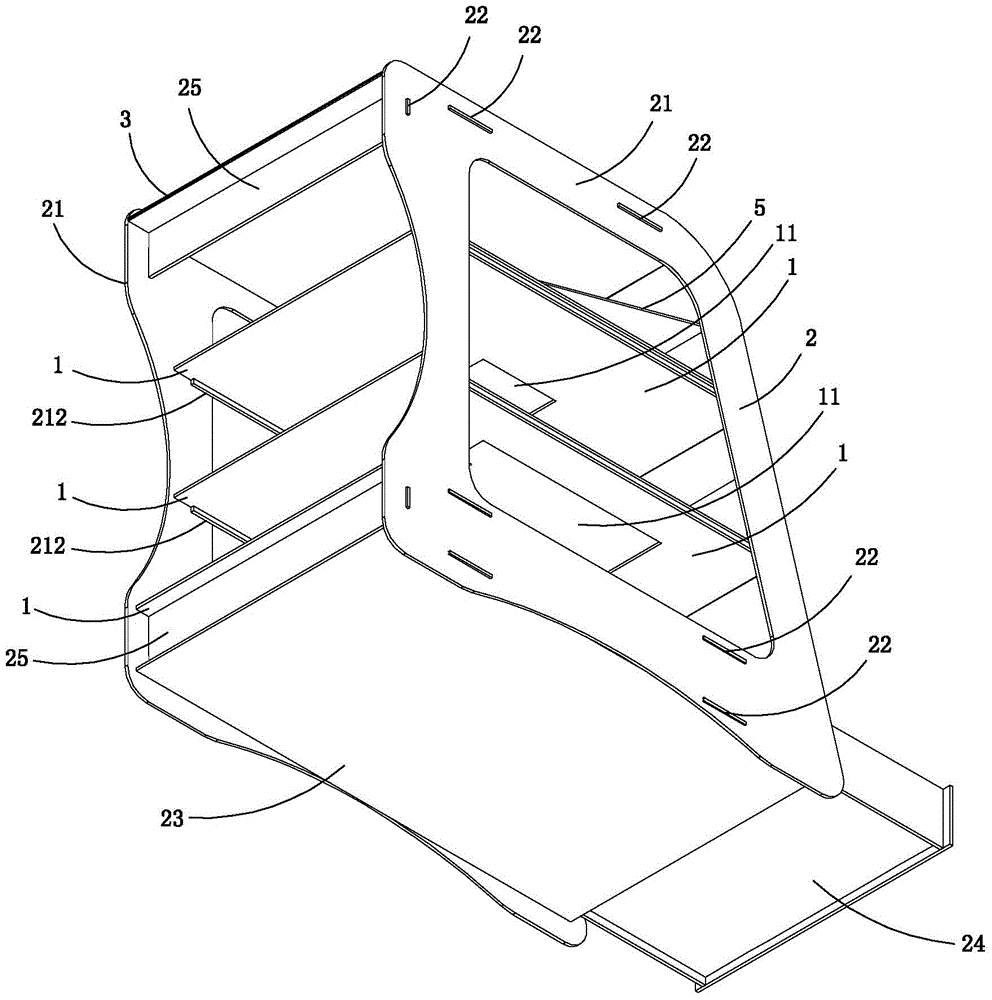 Multifunctional photographable file shelf