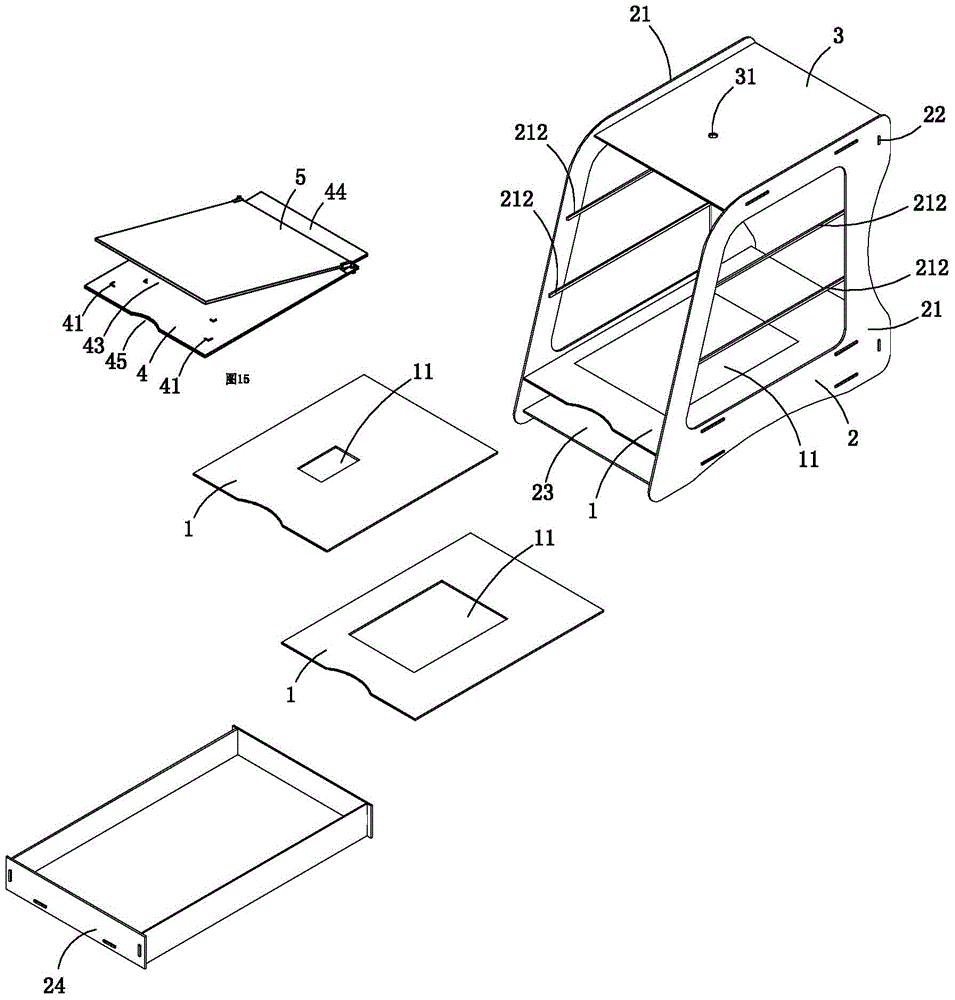 Multifunctional photographable file shelf