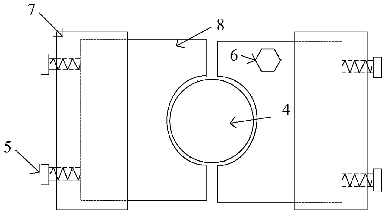 A rotary contact type high-current-carrying current lead device