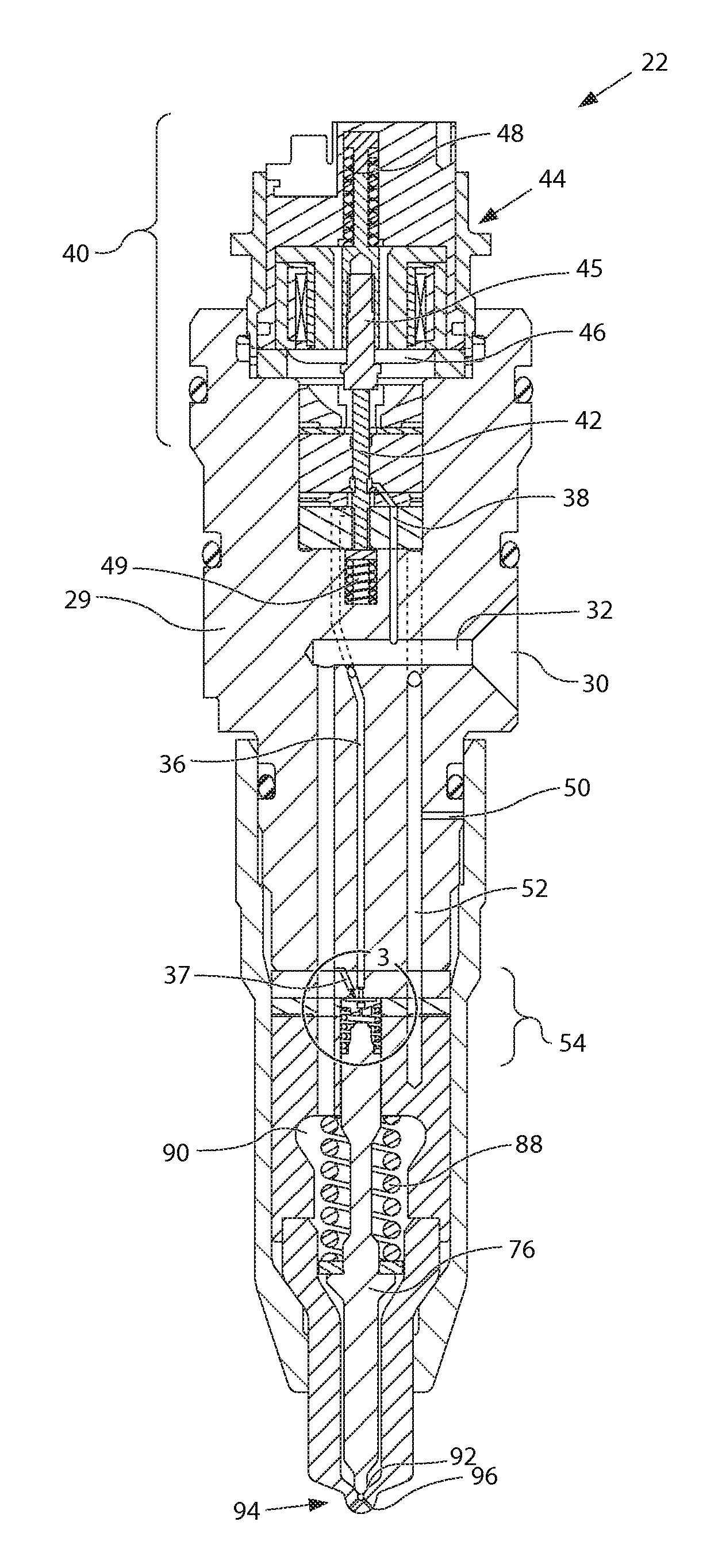 Fluid injector with rate shaping capability