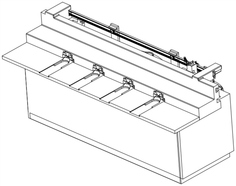 Magnetic attraction type self-service meal taking device