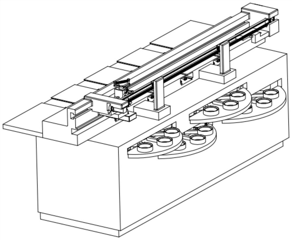 Magnetic attraction type self-service meal taking device