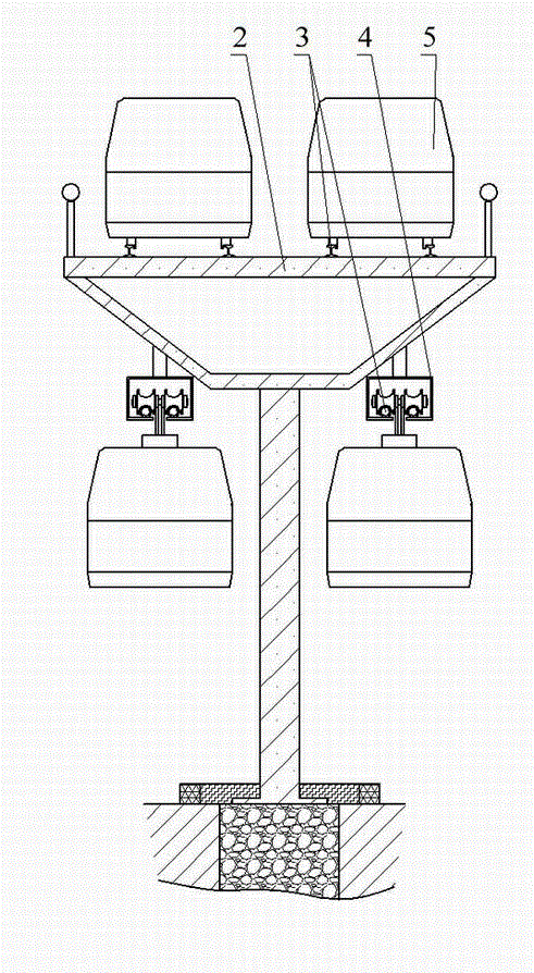 Double-layer air rail transit system