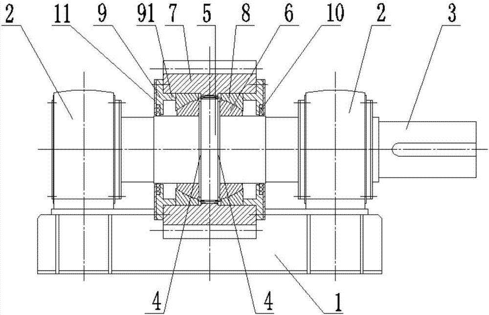 Floating-type gear transmission device