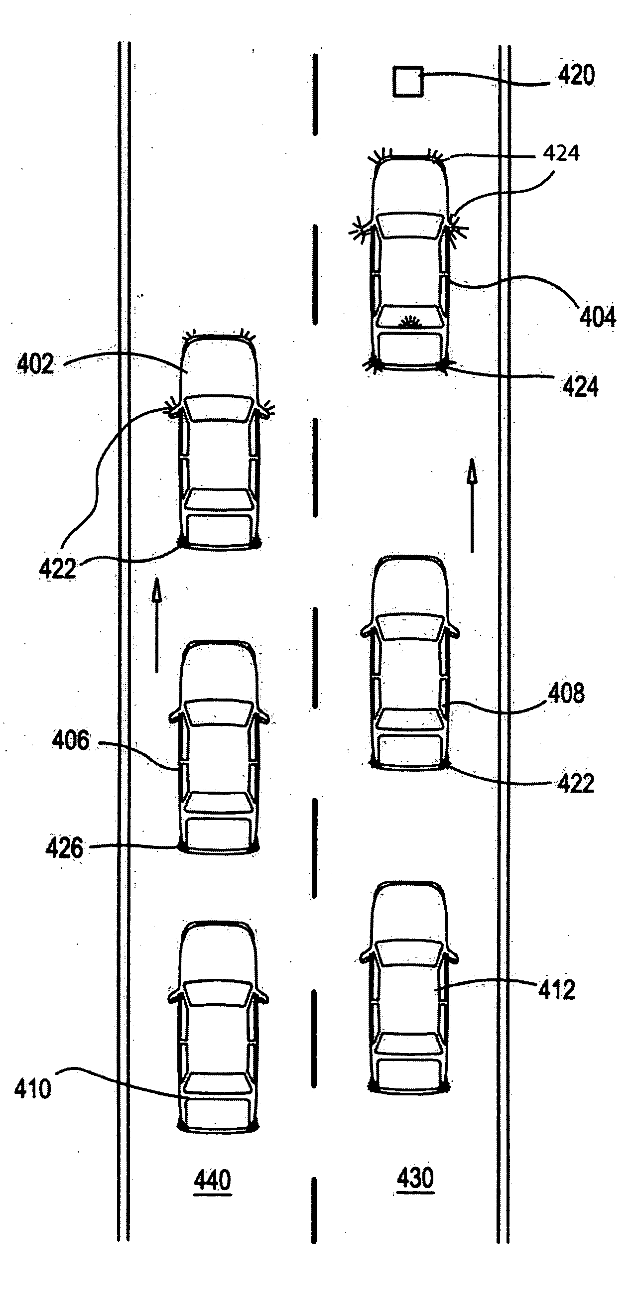 Vehicle accelerator and brake indicators
